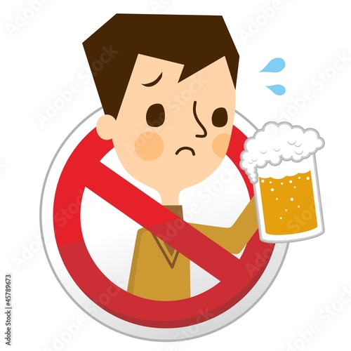 禁酒　イラスト