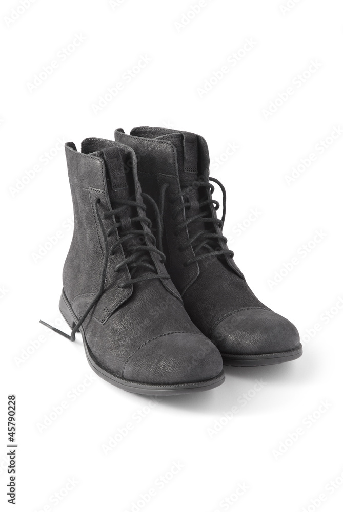 Boots, Ladies Black Lace-up