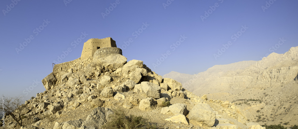 Naklejka premium Arabian Fort in Ras al Khaimah United Arab Emirates