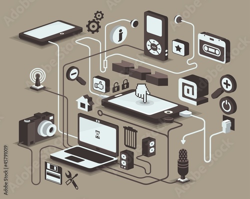 different media icons for web use