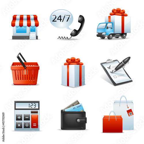 Shopping icons