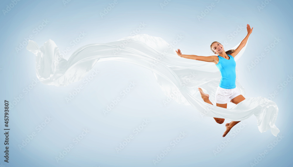 Modern style dancer posing Modern style dancer posing