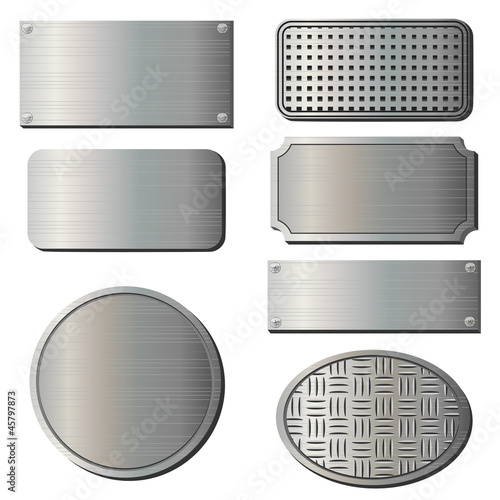 Textured metal plates