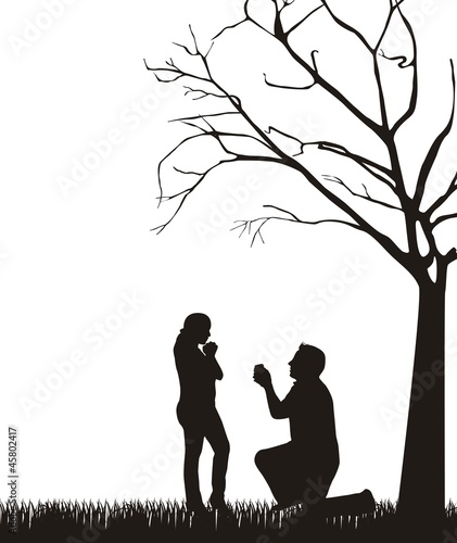 couple silhouette