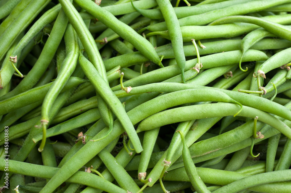 Green beans Fresh green beans from an open market Green beans Fresh green beans from an open market