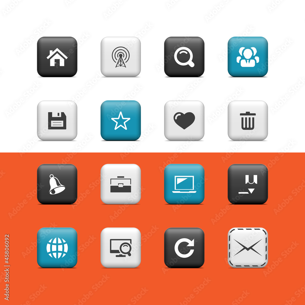 Internet and blog buttons Internet and blog buttons
