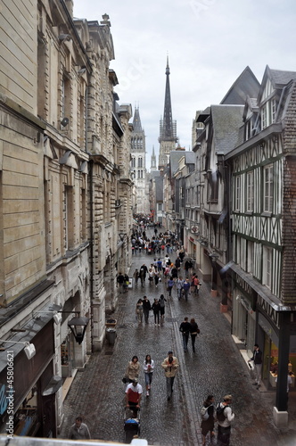 Rue du Gros Horloge à Rouen (Seine-Maritime) photo