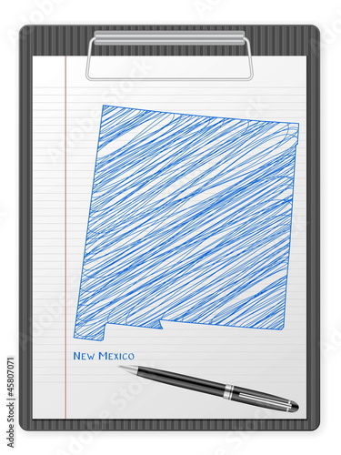 clipboard New Mexico map
