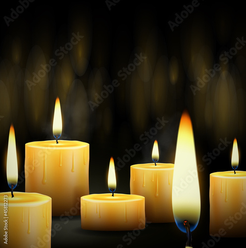 Burning candles