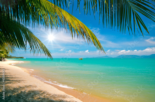 Tropischer Strand: Maenam Beach auf Koh Samui