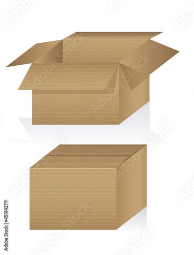 textured cardboard box
