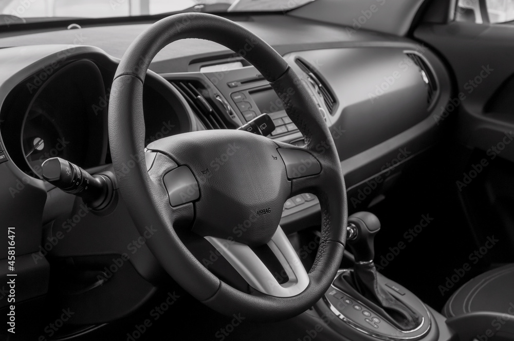 Obraz premium New car interior