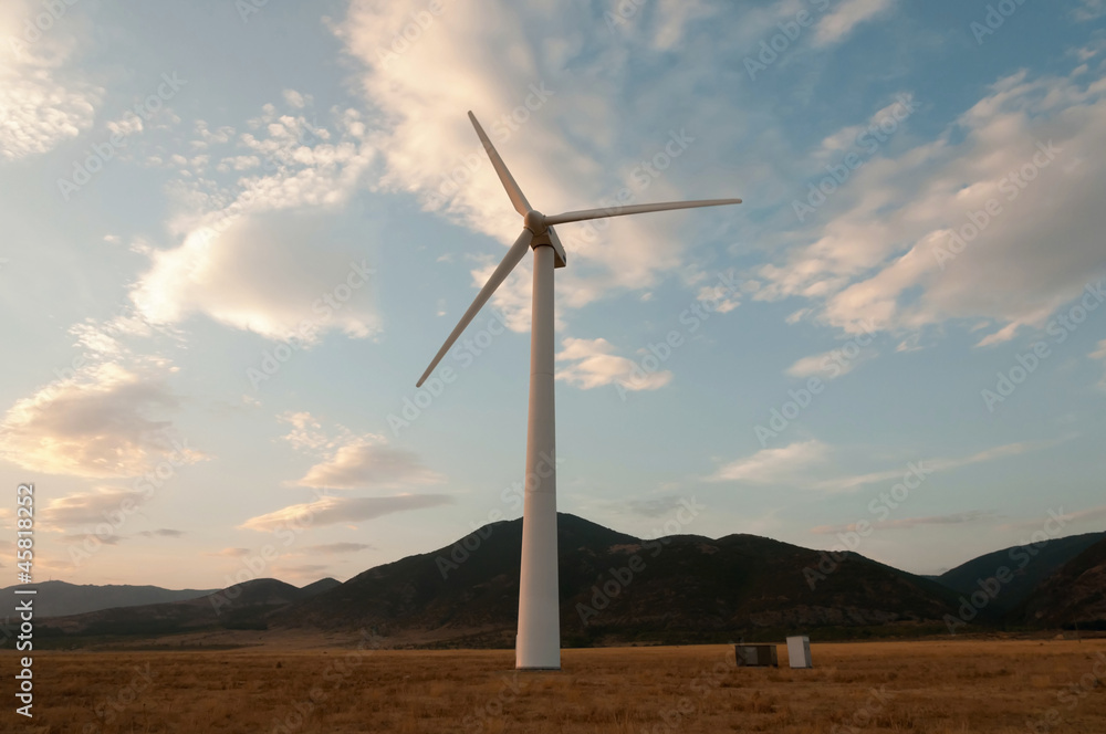 Obraz premium Wind energy. Wind generator (alternative energy)