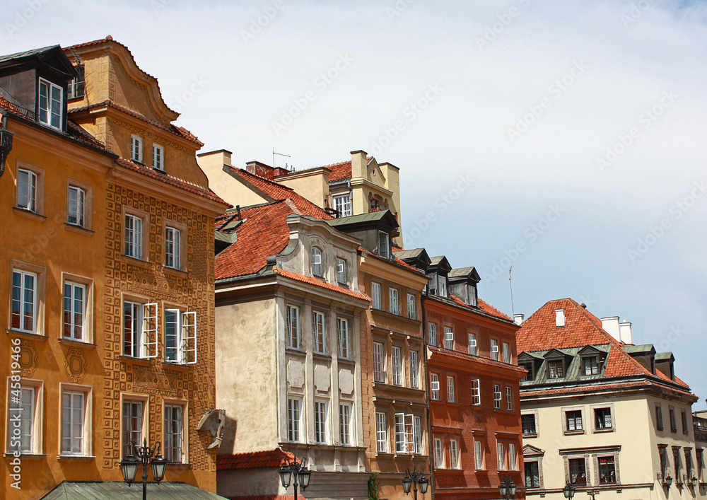 Fototapeta premium Warsaw roofs, Poland