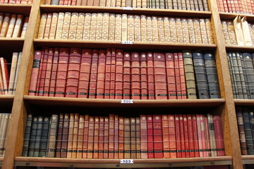 Wandcirkels Bibliotheek Senaatsbibliotheek in Paleis Luxembourg Parijs  © Atlantis