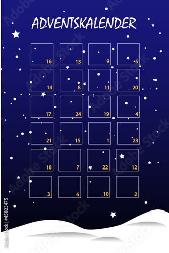 Adventskalender Hochformat