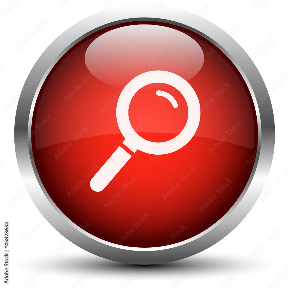 Vektor Lupe Button Rot Vektor Lupe Button Rot