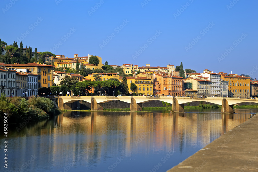 View of Arno river. Florence, Italy.