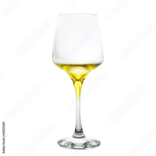 yellow wine glass