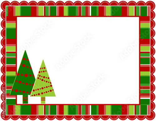 Christmas Stripped Frame