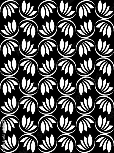 Abstract floral seamless background