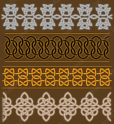 Set of celtic ornaments and patterns