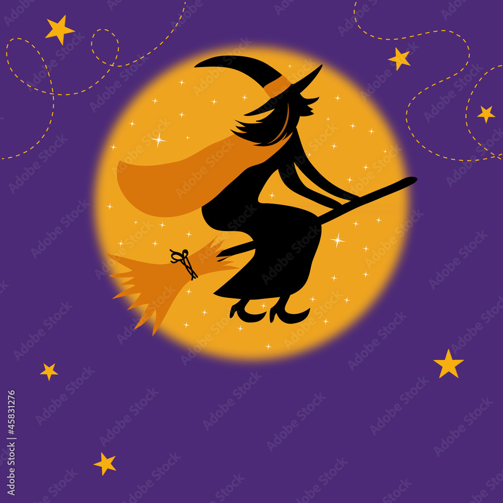 Naklejka premium Halloween Card