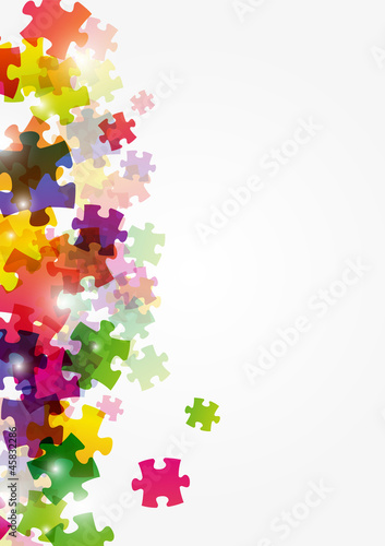 Puzzle color background