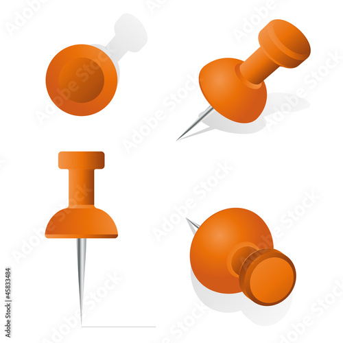 Stecknadel orange Set
