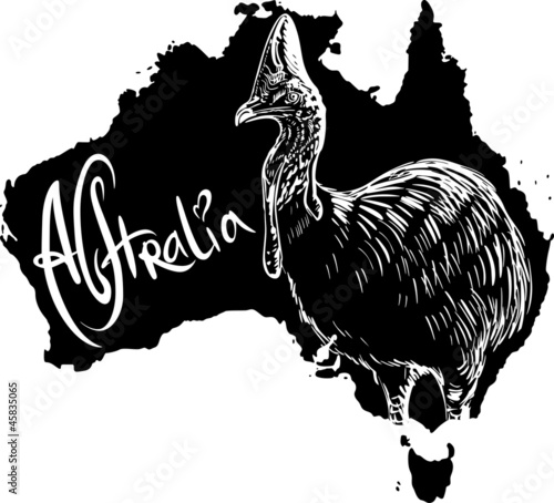 Cassowary as Australian symbol