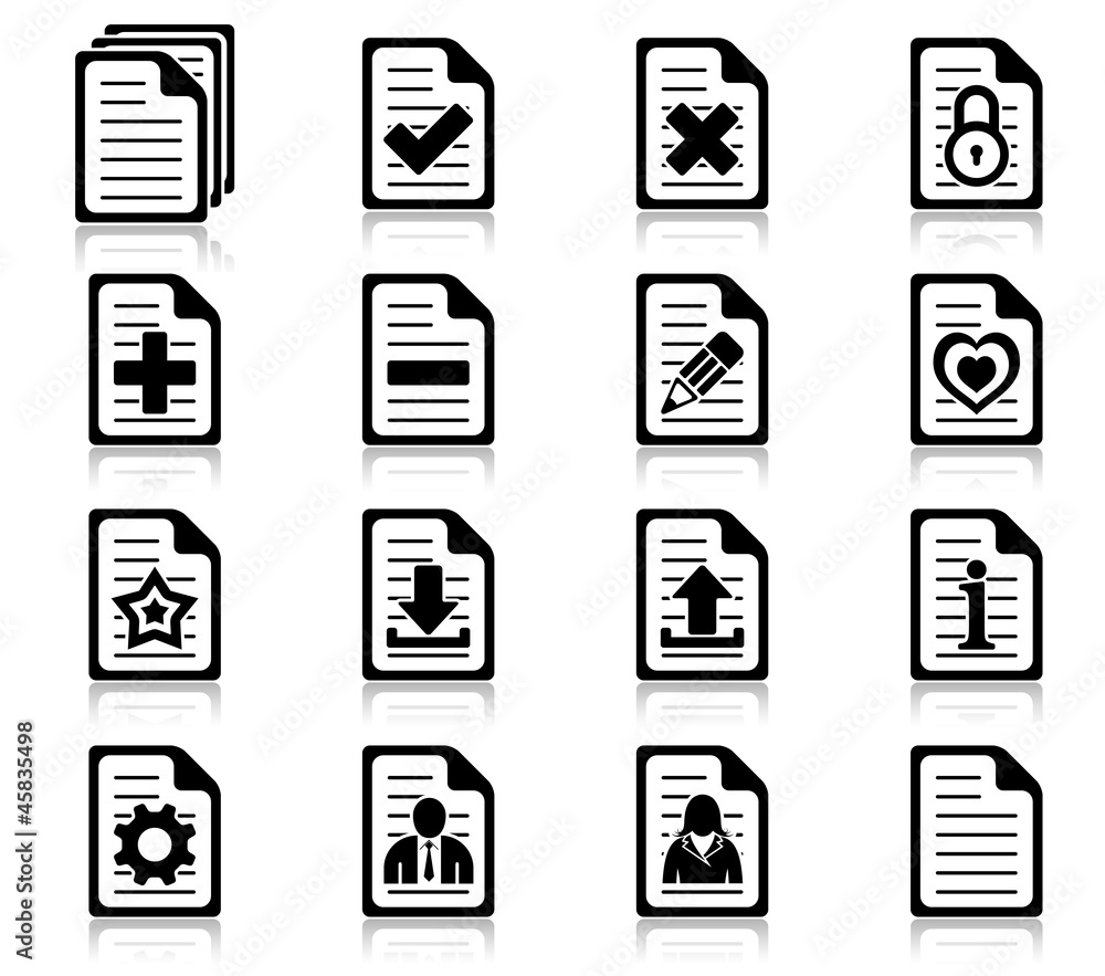 File management and administration icons File management and administration icons