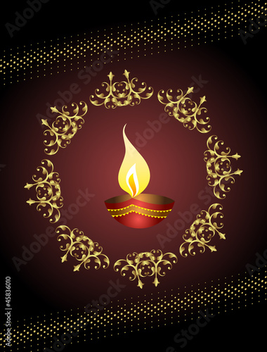 Diya Diwali Design