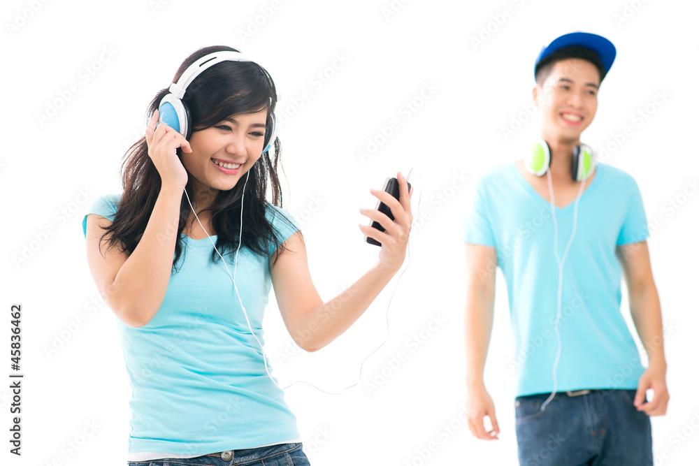 Teens hanging out Teens hanging out