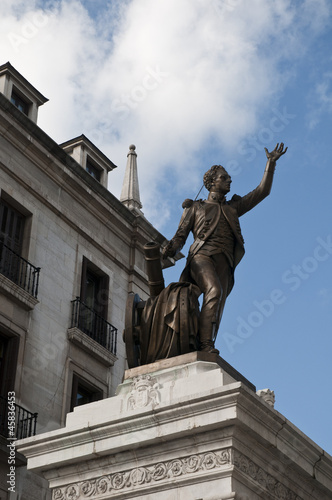King statue in cantabria santander