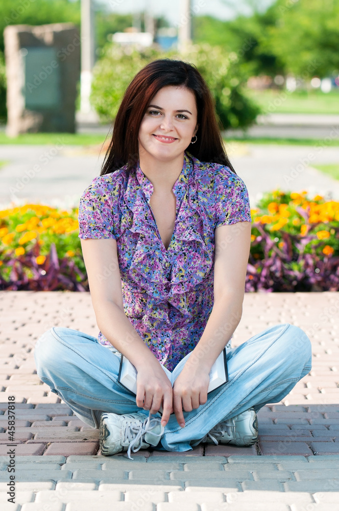 Naklejka premium Female student