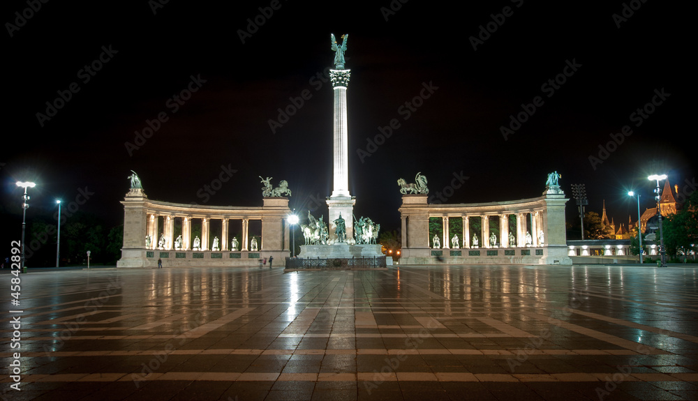 Heroes square in Hungary