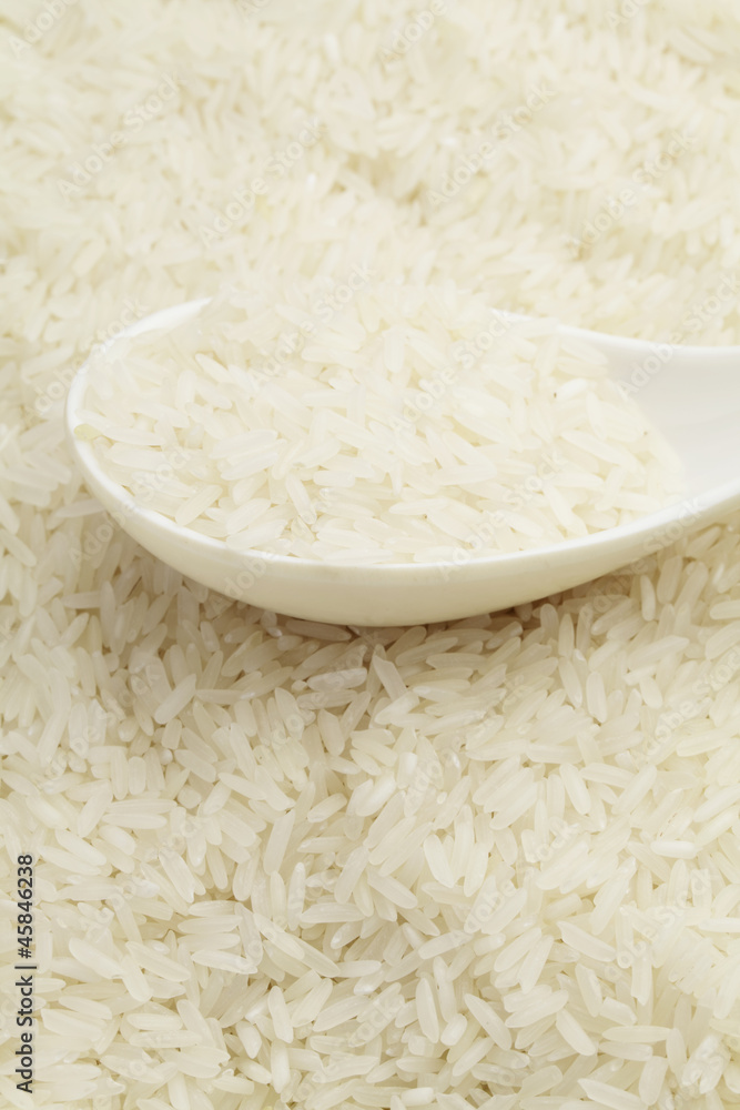 white uncooked rice