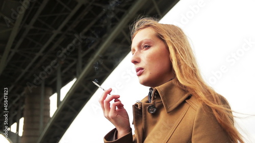girl smoking