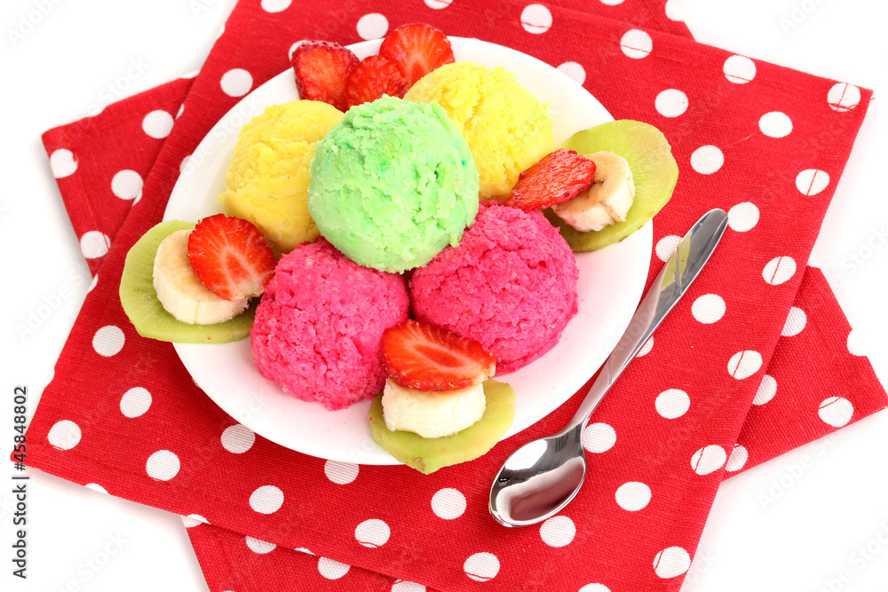 delicious ice cream isolated on white delicious ice cream isolated on white