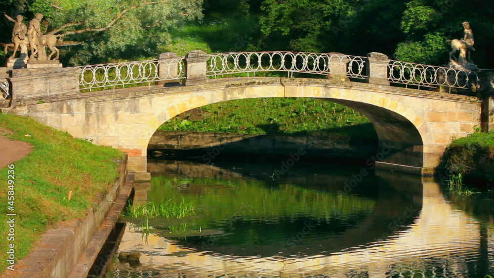centaurs bridge in Pavlovsk park St. Petersburg Russia centaurs bridge in Pavlovsk park St. Petersburg Russia