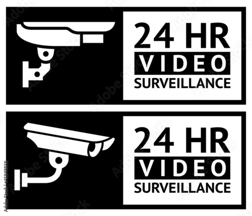 Video surveillance stickers