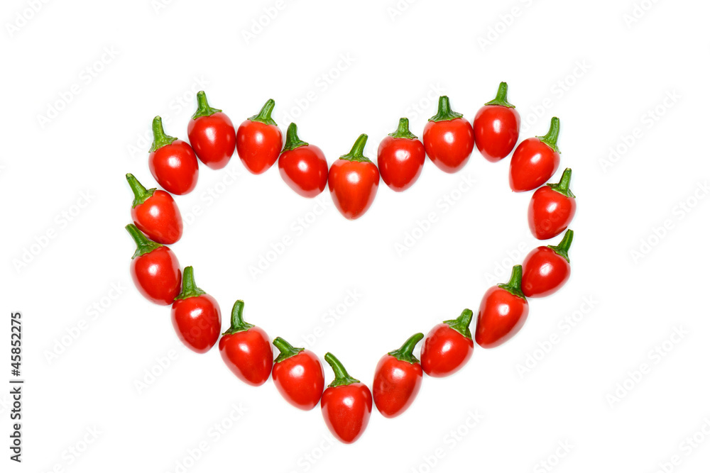 Herz aus Chilies Herz aus Chilies