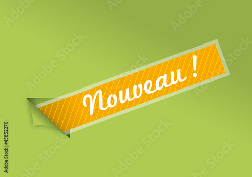 Etiquette qui transperce une feuille