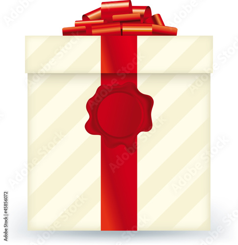 Striped gift box