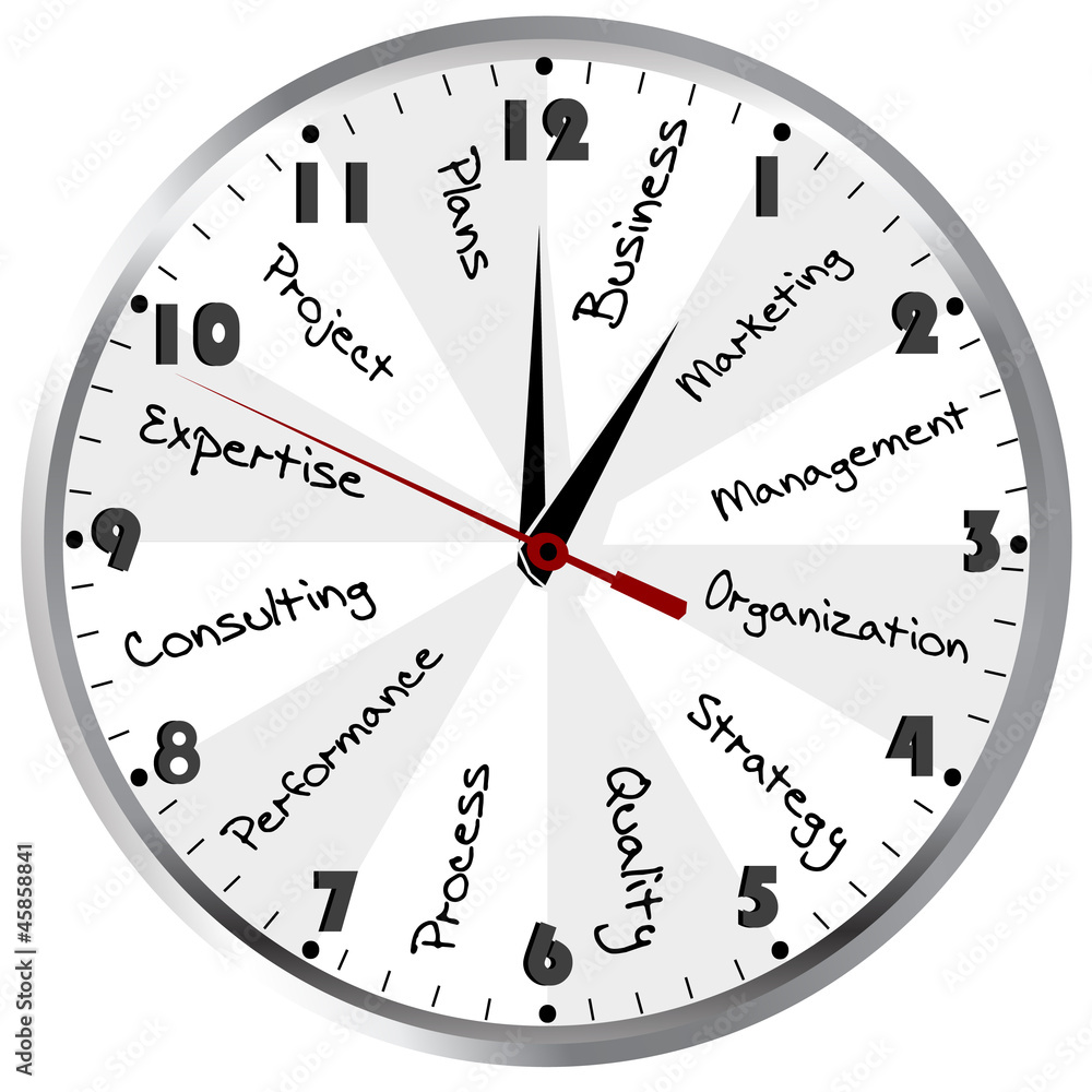 Business Time. Management concept with clock Business Time. Management concept with clock