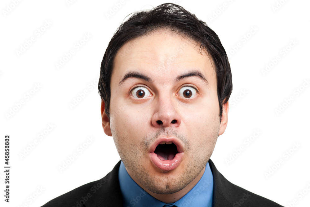Portrait of a surprised businessman Portrait of a surprised businessman