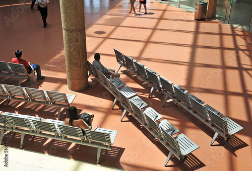 Sala de espera, estación de tren de Ciudad Real, España