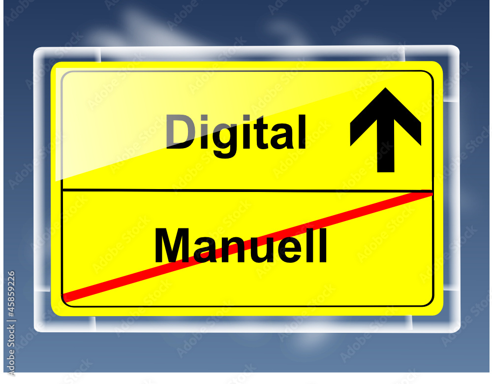 Schild - Manuell/Digital Schild - Manuell/Digital