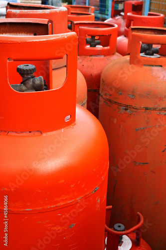 Fototapeta kuchenna Domestic propane gas bottle