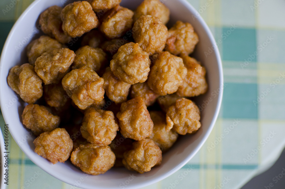 Fried fish and shrimp ball Fried fish and shrimp ball